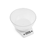 Kaufgut 033365 Bilancia da Cucina Digitale Abs Bianco 5Kg-1gr