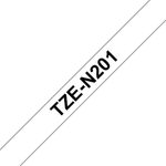 Brother ORIGINALE Brother Nastro Nero su bianco TZe-N201 TZ-N201 35 mm x 8 m non laminato