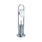 Aglaia Portascopino Wc+Portarotolo Acqua Inox - 03737