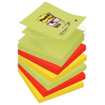 3M Post-it - Super Sticky Ricarica A-Z Per Dispenser Colori Marrakesh 6 Blocchetti 3 Colori 90 Foglietti 76x76mm (6 Pz)