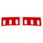 Link Confezione 5 Coppie Etichette Rosse per Supporti Laterali 19'' Multiprese Rack