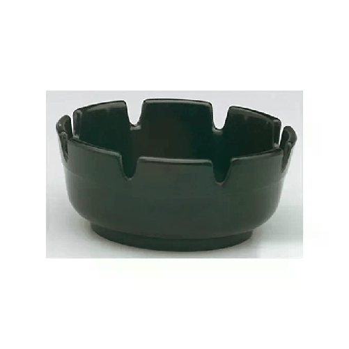 Posacenere rotondo in plastica nero cm 10