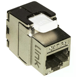 Link Presa Rete Keystone Jack Rj45 Categoria 5e Schermata Tooless Contatti Dorati 50 Micron