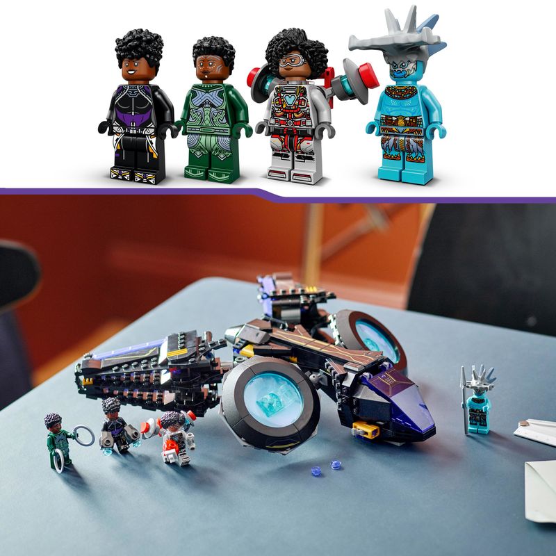 LEGO-Marvel-76211-Sunbird-di-Shuri-Aereo-Giocattolo-di-Black-Panther-Giochi-per-Bambini-con-Supereroi-Idee-Regalo