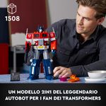 LEGO-Icons-Optimus-Prime-Modellino-da-Costruire-2-in-1-del-Leader-dei-Transformers-Set-da-Collezione-per-Adulti-10302