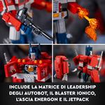 LEGO-Icons-Optimus-Prime-Modellino-da-Costruire-2-in-1-del-Leader-dei-Transformers-Set-da-Collezione-per-Adulti-10302