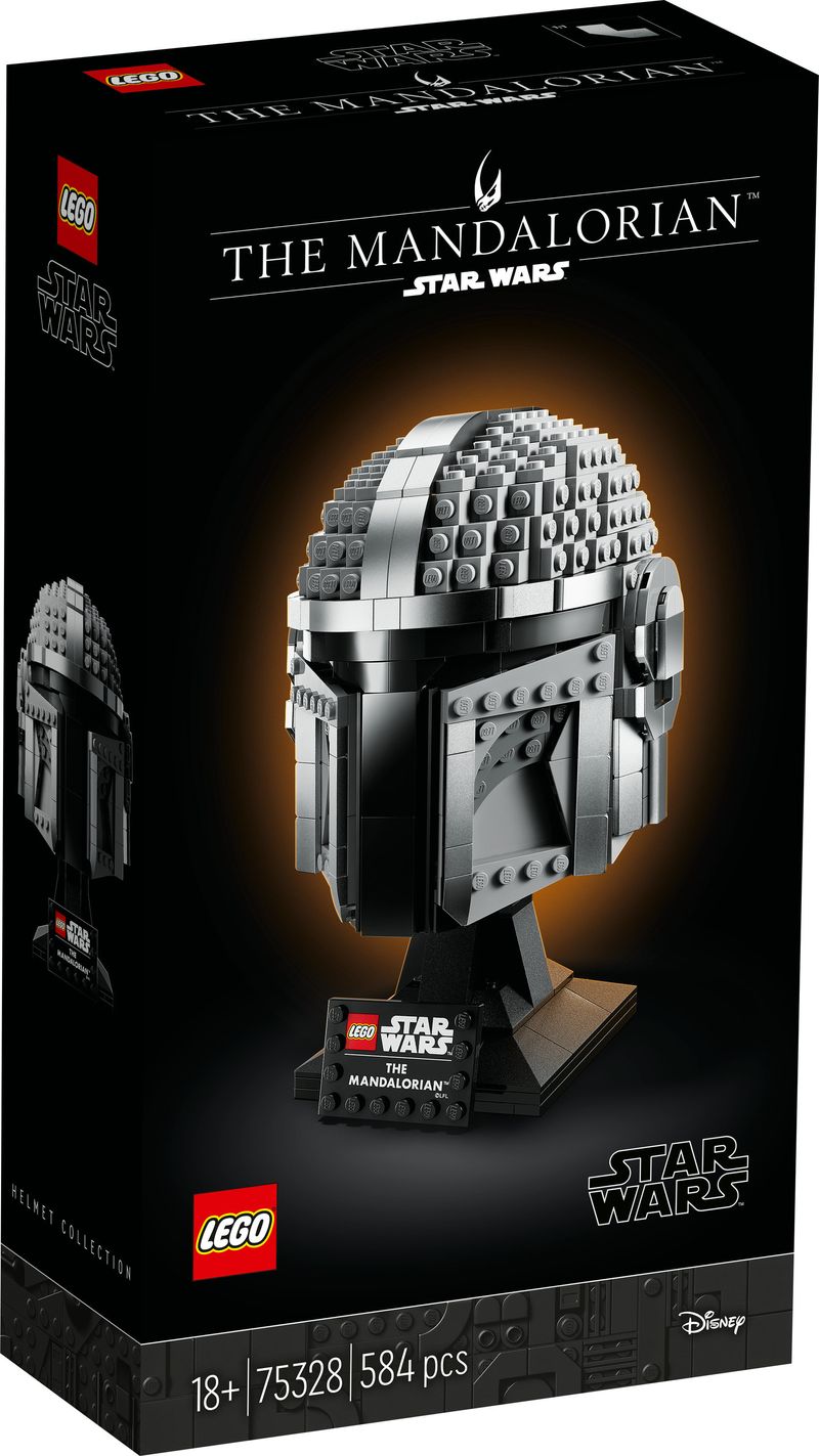 LEGO-Star-Wars-75328-Casco-del-Mandaloriano-Elmo-da-Collezione-Regalo-per-Adulti-da-Esposizione-di-Guerre-Stellari