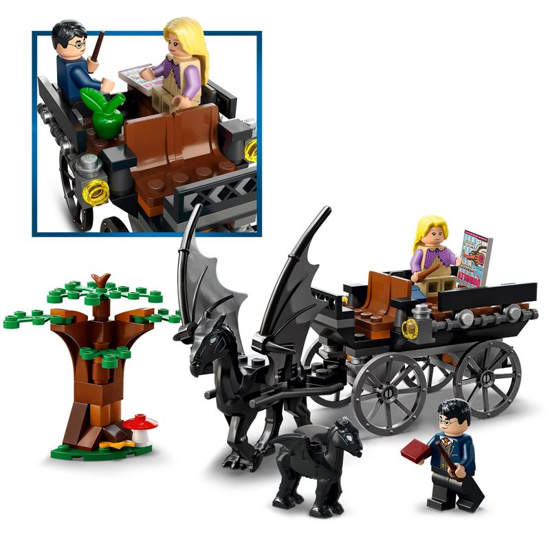 LEGO-Harry-Potter-76400-Thestral-e-Carrozza-di-Hogwarts-con-Cavallo-Giocattolo-e-2-Minifigure-Giochi-per-Bambini-dai-7-Anni