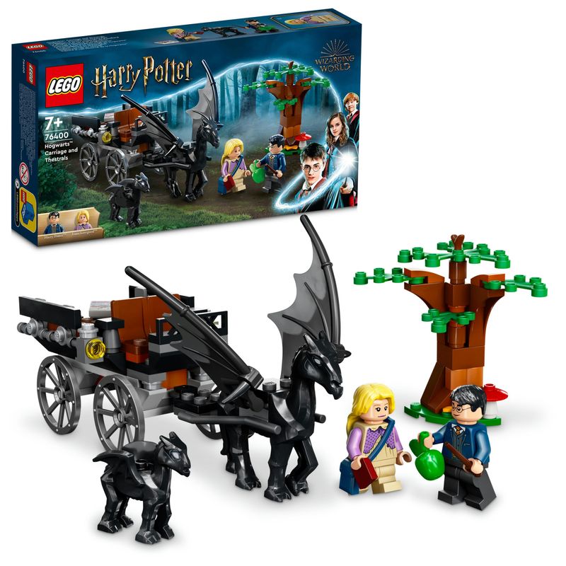 LEGO-Harry-Potter-76400-Thestral-e-Carrozza-di-Hogwarts-con-Cavallo-Giocattolo-e-2-Minifigure-Giochi-per-Bambini-dai-7-Anni