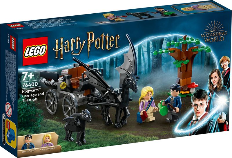 LEGO-Harry-Potter-76400-Thestral-e-Carrozza-di-Hogwarts-con-Cavallo-Giocattolo-e-2-Minifigure-Giochi-per-Bambini-dai-7-Anni