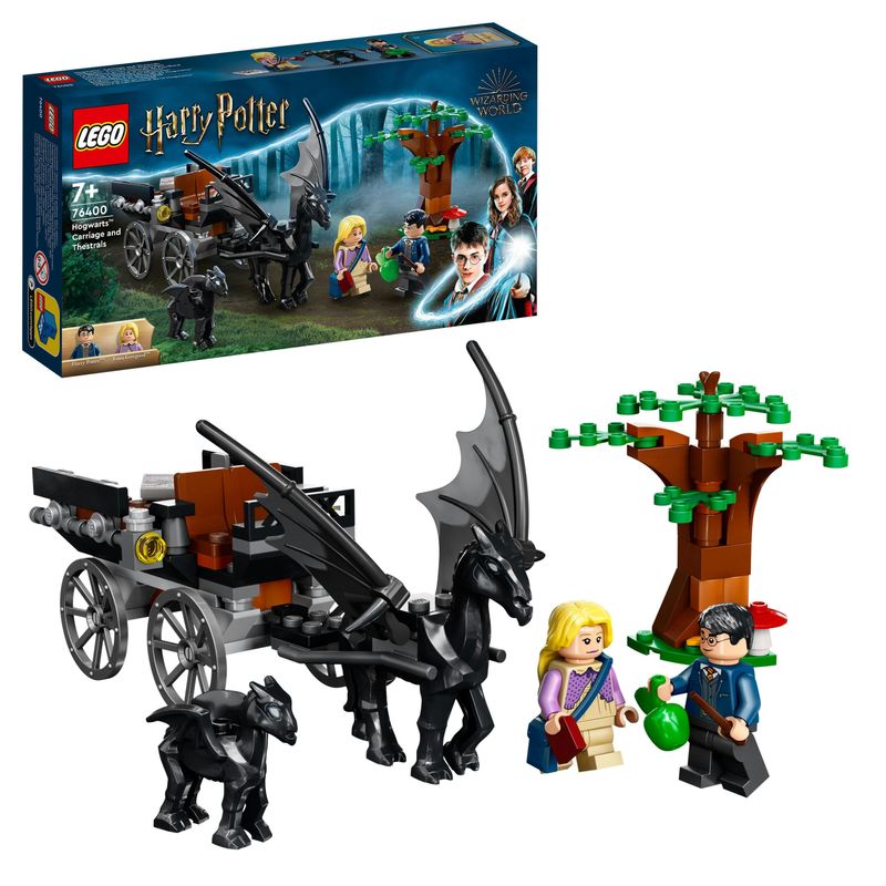 LEGO-Harry-Potter-76400-Thestral-e-Carrozza-di-Hogwarts-con-Cavallo-Giocattolo-e-2-Minifigure-Giochi-per-Bambini-dai-7-Anni