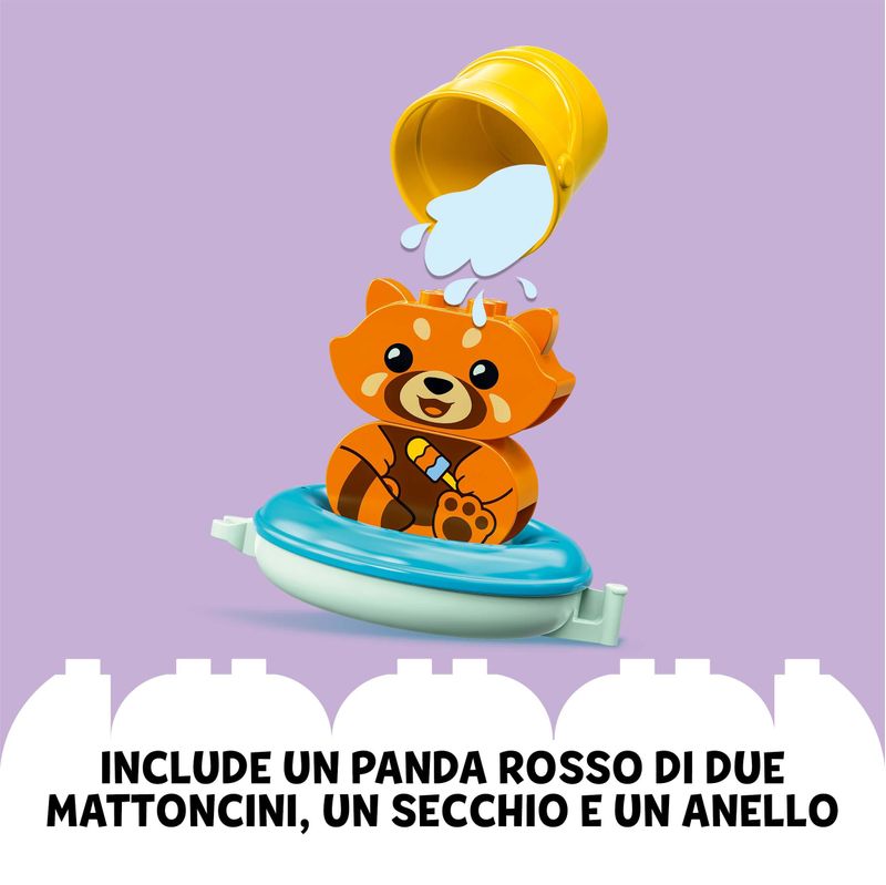 LEGO-Duplo-Ora-del-Bagnetto--Panda-Rosso-Galleggiante