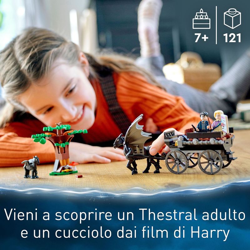 LEGO-Harry-Potter-76400-Thestral-e-Carrozza-di-Hogwarts-con-Cavallo-Giocattolo-e-2-Minifigure-Giochi-per-Bambini-dai-7-Anni