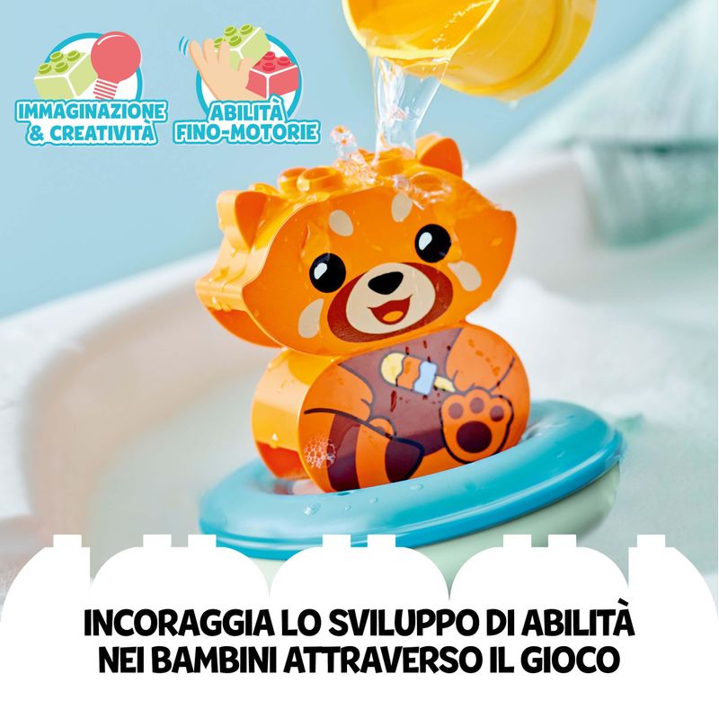 LEGO-Duplo-Ora-del-Bagnetto--Panda-Rosso-Galleggiante