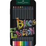 Faber Castell 12 Matite Colorate Blackedition