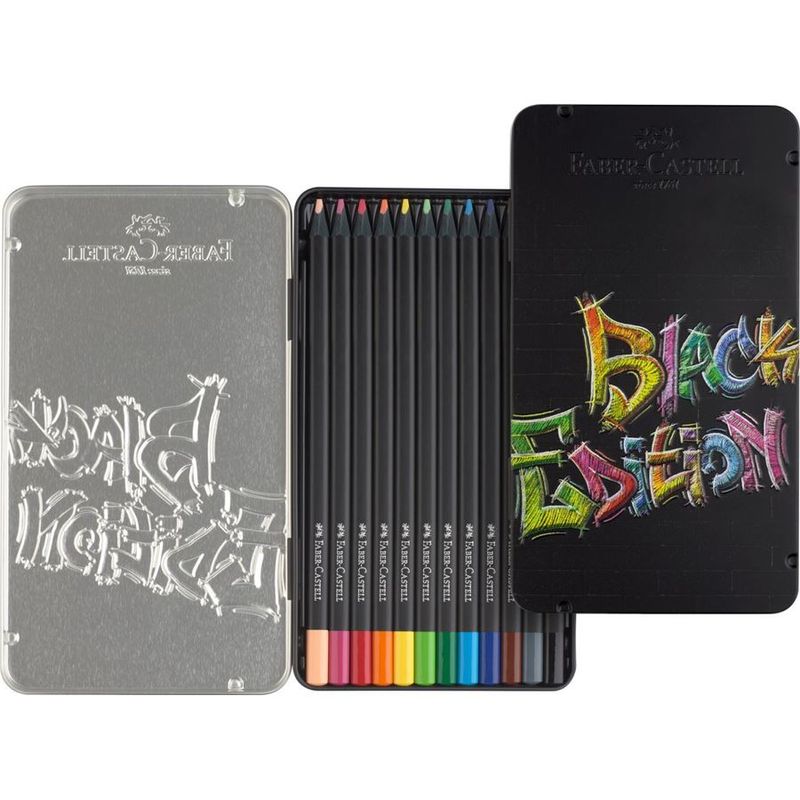 Faber-Castell-12-Matite-Colorate-Blackedition