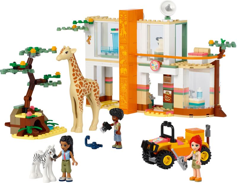 LEGO-Friends-41717-Il-Soccorso-degli-Animali-di-Mia-con-Figure-di-Zebra-e-Giraffa-Giocattolo-Giochi-per-Bambini-dai-7-Anni