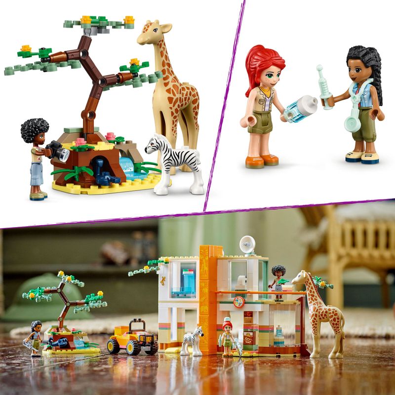 LEGO-Friends-41717-Il-Soccorso-degli-Animali-di-Mia-con-Figure-di-Zebra-e-Giraffa-Giocattolo-Giochi-per-Bambini-dai-7-Anni