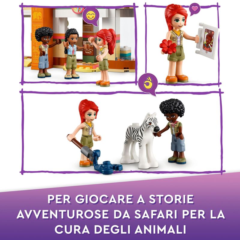 LEGO-Friends-41717-Il-Soccorso-degli-Animali-di-Mia-con-Figure-di-Zebra-e-Giraffa-Giocattolo-Giochi-per-Bambini-dai-7-Anni