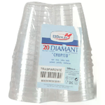 Dopla Confezione 20 Bicchieri Chupito Monouso Trasparente cc 50