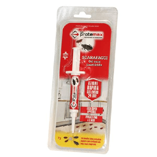 Protemax Blister 1 esca gel siringa 7gr per scarafaggi Protemax