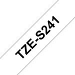 Brother TZE-S241 nastro per etichettatrice Nero su bianco TZ