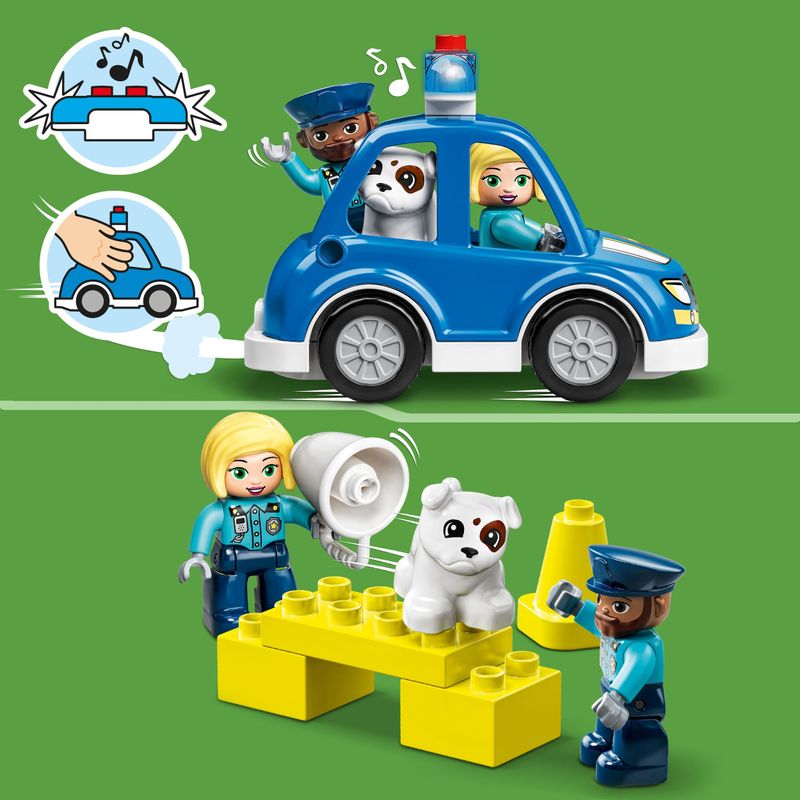 LEGO-DUPLO-10959-Stazione-Di-Polizia-ed-Elicottero-Set-per-Bambini-di-2--Anni-Macchina-Giocattolo-con-Luci-e-Sirene