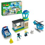 LEGO-DUPLO-10959-Stazione-Di-Polizia-ed-Elicottero-Set-per-Bambini-di-2--Anni-Macchina-Giocattolo-con-Luci-e-Sirene