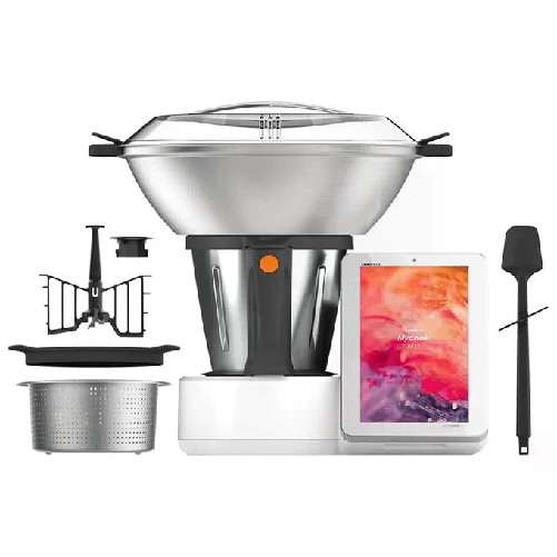 Taurus Mycook Next Robot da Cucina 2000W 3.75 Litri Vaporiera 5 Litri Connessione Wi-Fi Bianco