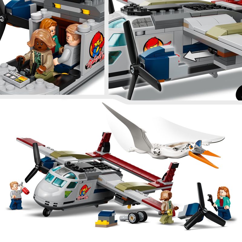 LEGO-Jurassic-World-76947-Quetzalcoatlus--Agguato-Aereo-Giochi-per-Bambini-di-7--Anni-con-Dinosauri-Giocattolo-e-Minifigure