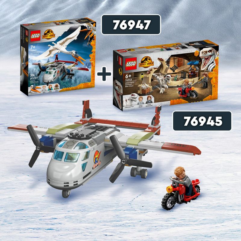 LEGO-Jurassic-World-76947-Quetzalcoatlus--Agguato-Aereo-Giochi-per-Bambini-di-7--Anni-con-Dinosauri-Giocattolo-e-Minifigure