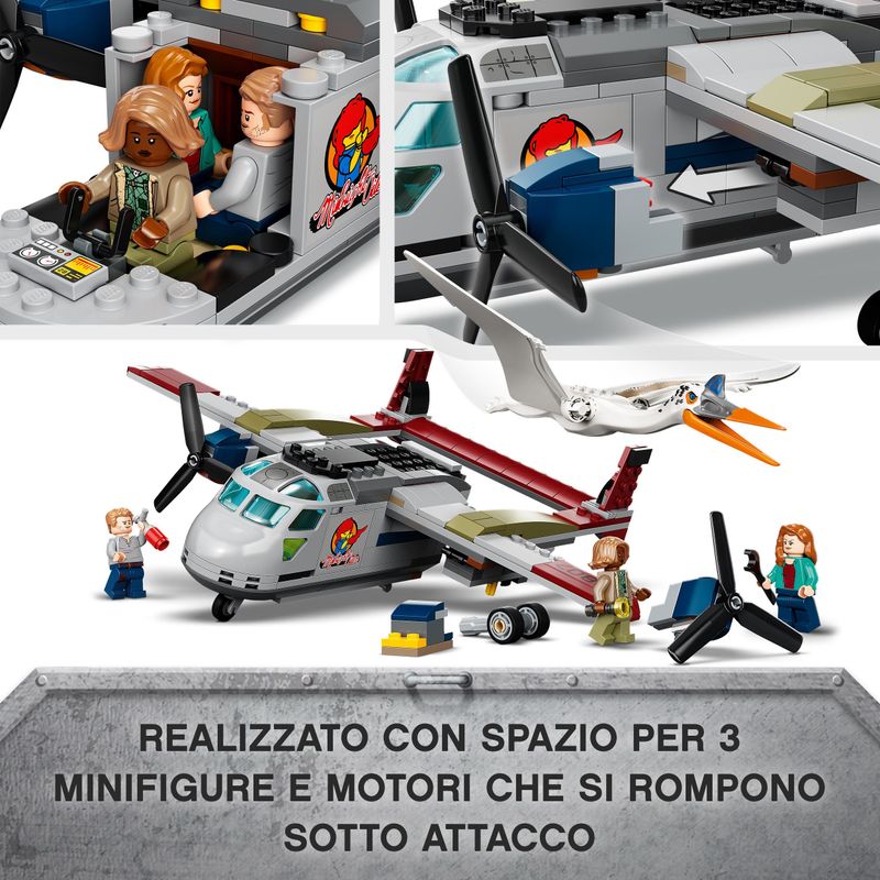 LEGO-Jurassic-World-76947-Quetzalcoatlus--Agguato-Aereo-Giochi-per-Bambini-di-7--Anni-con-Dinosauri-Giocattolo-e-Minifigure