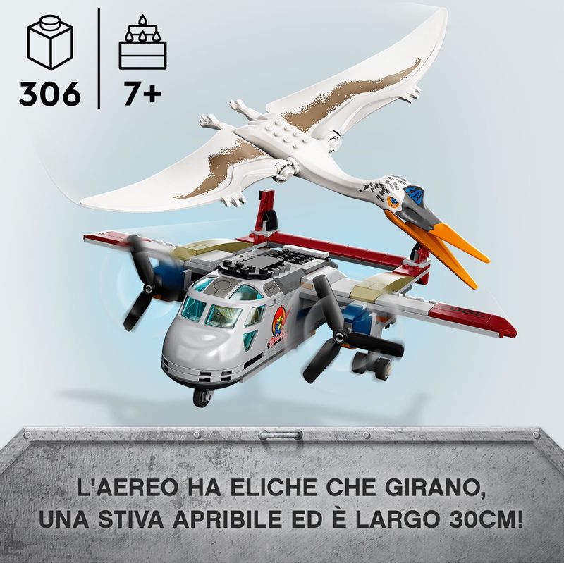 LEGO-Jurassic-World-76947-Quetzalcoatlus--Agguato-Aereo-Giochi-per-Bambini-di-7--Anni-con-Dinosauri-Giocattolo-e-Minifigure