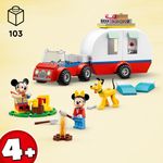 LEGO Disney Topolino e Amici 10777 Vacanza in Campeggio con Topolino e Minnie, Pluto, Camper Giocattolo