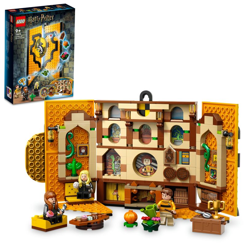 LEGO-Harry-Potter-76412-Stendardo-della-Casa-Tassorosso-da-Parete-Sala-Comune-Castello-di-Hogwarts-Giocattolo-da-Collezione