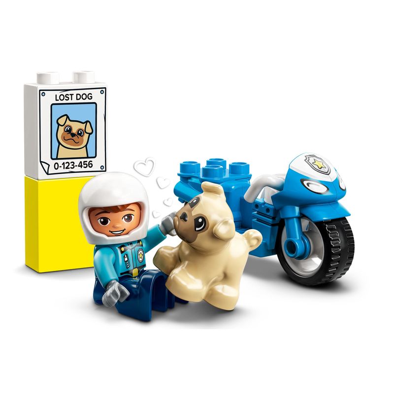 LEGO-DUPLO-10967-Motocicletta-Della-Polizia-Moto-Giocattolo-per-Bambini-di-2--Anni-Giochi-Creativi-ed-Educativi