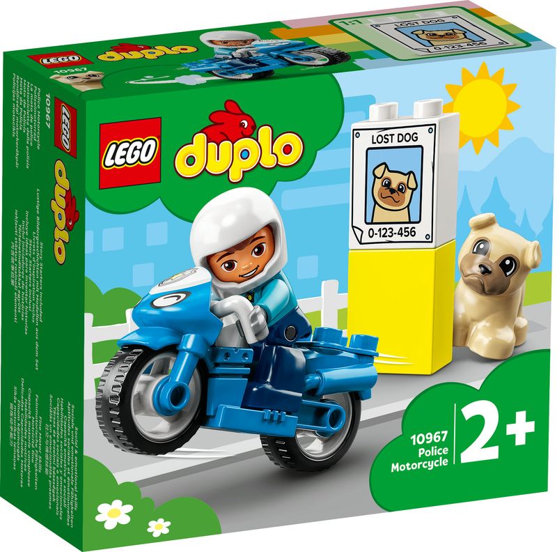 LEGO-DUPLO-10967-Motocicletta-Della-Polizia-Moto-Giocattolo-per-Bambini-di-2--Anni-Giochi-Creativi-ed-Educativi