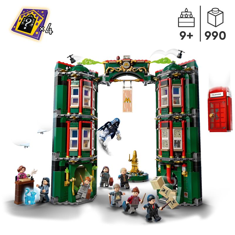 LEGO-Harry-Potter-76403-Ministero-della-Magia-Modellino-da-Costruire-12-Minifigure-3-con-Funzione-di-Trasformazione