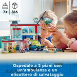 LEGO-City-Ospedale-Set-con-ambulanza-Giocattolo-ed-Elicottero-di-Soccorso