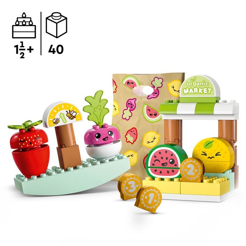 LEGO-DUPLO-10983-My-First-Mercato-Biologico-Giochi-Educativi-per-Imparare-i-Numeri-per-Bambini-di-15-Anni-con-Cibo-Giocattolo