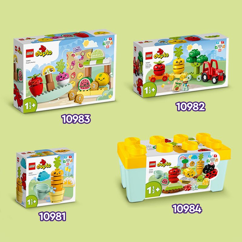 LEGO-DUPLO-10983-My-First-Mercato-Biologico-Giochi-Educativi-per-Imparare-i-Numeri-per-Bambini-di-15-Anni-con-Cibo-Giocattolo