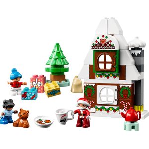 LEGO DUPLO 10976 Casa di Pan di Zenzero di Babbo Natale, Giocattolo con Figure di Bambini