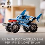 LEGO-Technic-42134-Monster-Jam-Megalodon-da-Camion-a-Macchina-Giocattolo-Low-Racer-Lusca-per-Bambini-di-7--Anni