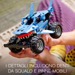 LEGO-Technic-42134-Monster-Jam-Megalodon-da-Camion-a-Macchina-Giocattolo-Low-Racer-Lusca-per-Bambini-di-7--Anni