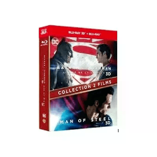 BATMAN VS SUPERMAN - MAN OF STEEL - Coffret 2 Films - Blu-Ray 3D - DC COMICS