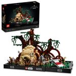 LEGO-Star-Wars-75330-Diorama-Addestramento-Jedi-su-Dagobah-Set-Guerre-Stellari-per-Adulti-Minifigure-Yoda-e-Luke-Skywalker