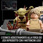 LEGO-Star-Wars-75330-Diorama-Addestramento-Jedi-su-Dagobah-Set-Guerre-Stellari-per-Adulti-Minifigure-Yoda-e-Luke-Skywalker