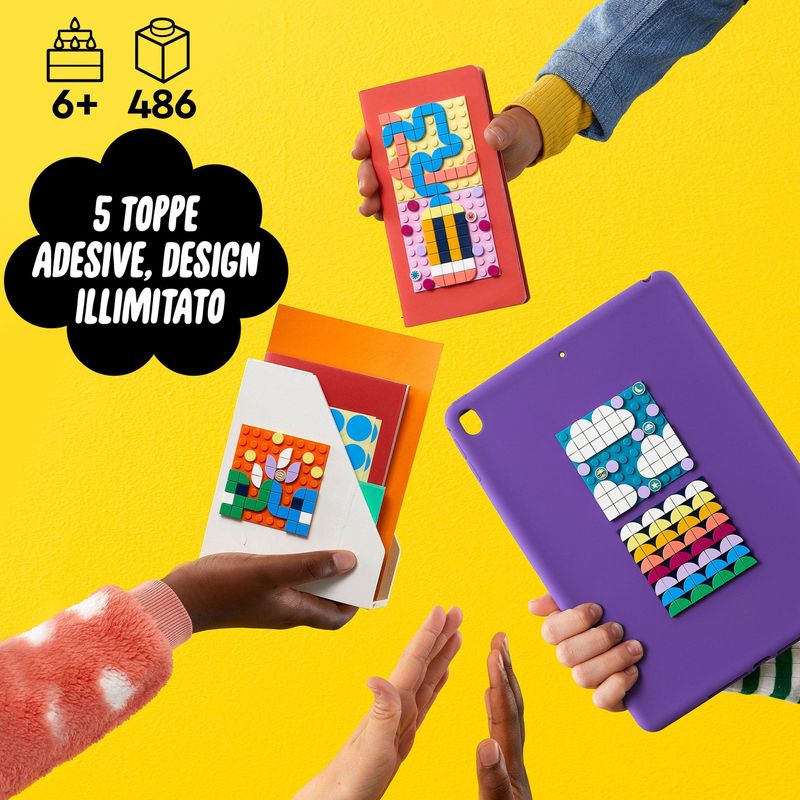 LEGO-DOTS-41957-Mega-Pack-Patch-Adesivi-Set-5-in-1-Fai-da-Te-Toppe-Adesive-Regalo-Creativo-Giochi-per-Bambini-dai-6-Anni