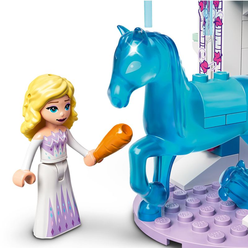 LEGO-Disney-43209-Elsa-e-La-Stalla-Di-Ghiaccio-Di-Nokk-Idea-Regalo-Bambini-di-4--Anni-Mini-Bambolina-e-Cavallo-Giocattolo