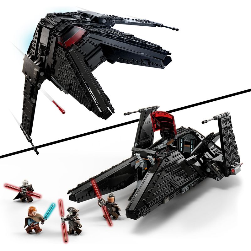 LEGO-Star-Wars-75336-Trasporto-dell-Inquisitore-Scythe-Astronave-Giocattolo-con-Minifigure-di-Ben-Kenobi-con-Spada-Laser